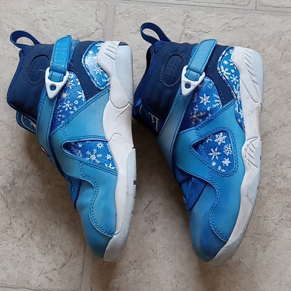 Nike Air Jordan's Kids Blue and white Size 12C - Picture 2 of 5